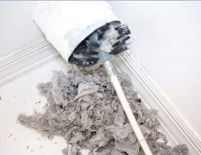 dryer vent cleaning with its brush